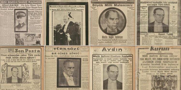 10 kasim 1938 gazete mansetleri one cikan