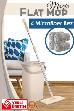 En İyi Mop Hangisidir? Temizliğin Vazgeçilmezi 10 Marka 4 Vienev Magic Flat ablet Mop Set 4 Microfiber Bez