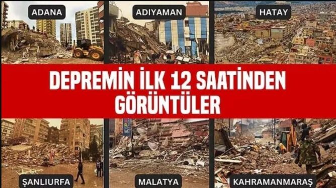 6 Şubat 2023 Kahramanmaraş Depremi / Hatay Depremi 25 depremin goruntuleri