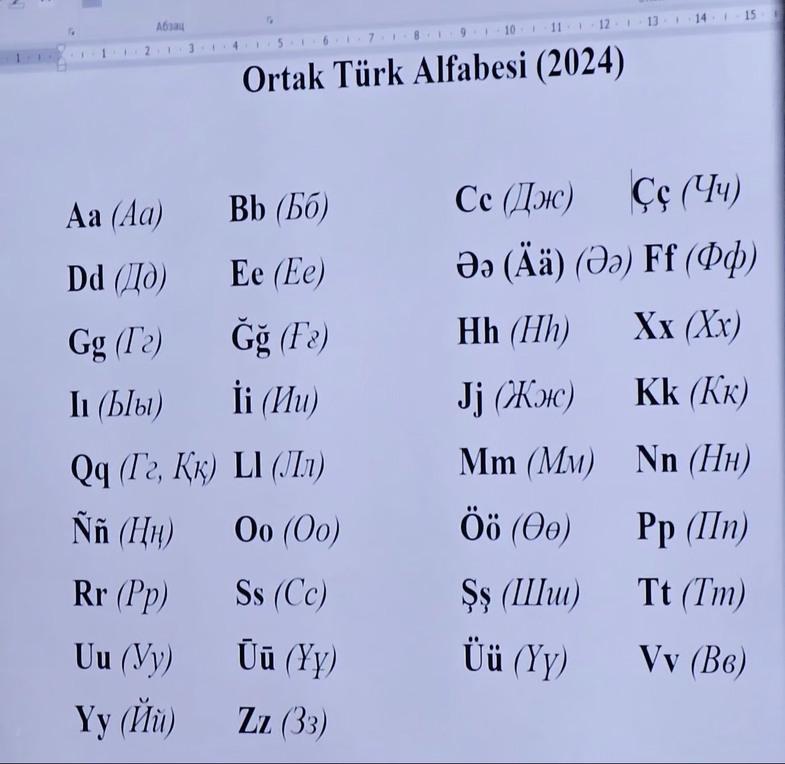 ortak turkce alfabe 2