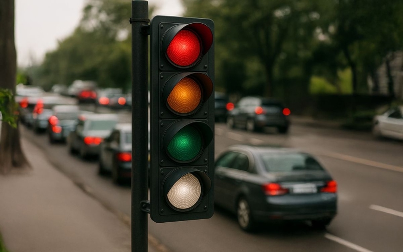 Beyaz Işık Göründü! Trafiğe Dördüncü Işık Geldi: Beyaz Trafik Işığı Nedir? 4 beyaz trafik isigi 4