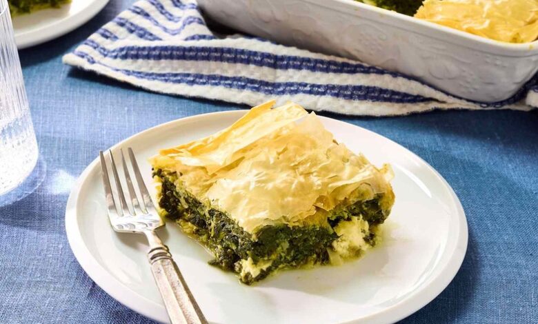 Spanakopita (Yunan Usulü Ispanaklı Börek) Tarifi, Nasıl Yapılır? (Videolu) 1 spanakopita tarifi 1